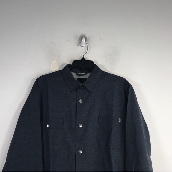 Link Soul Long Sleeve Button Up Shirt, Men's Size S - Navy - Picture 5 of 12